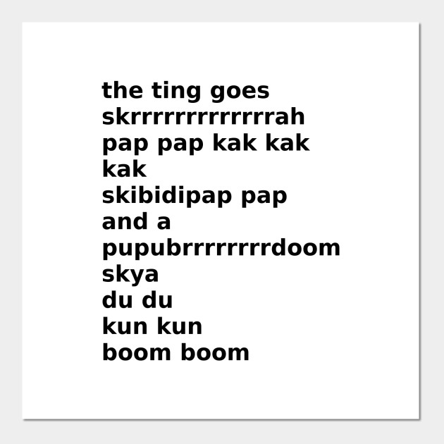 the ting goes